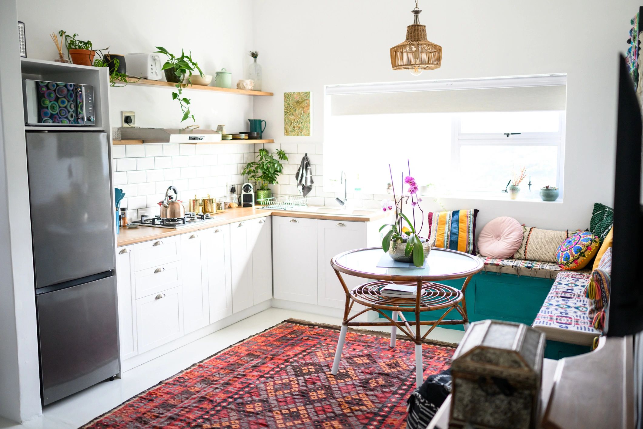 Bright boutique-style kitchen interior