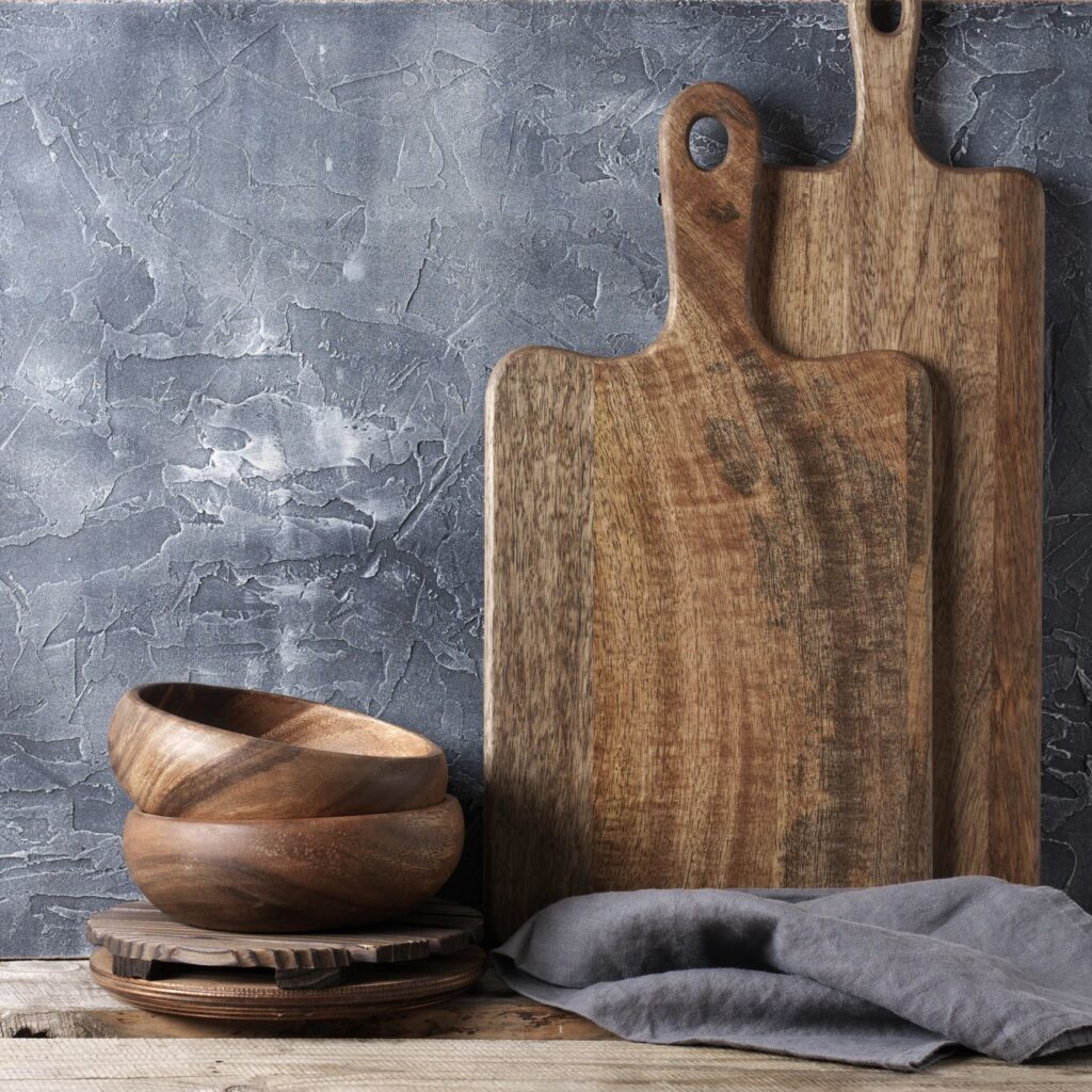 Rustic kitchen utensils